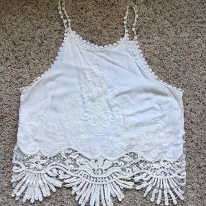 BRAND: PacSun adorable tank top with lace design